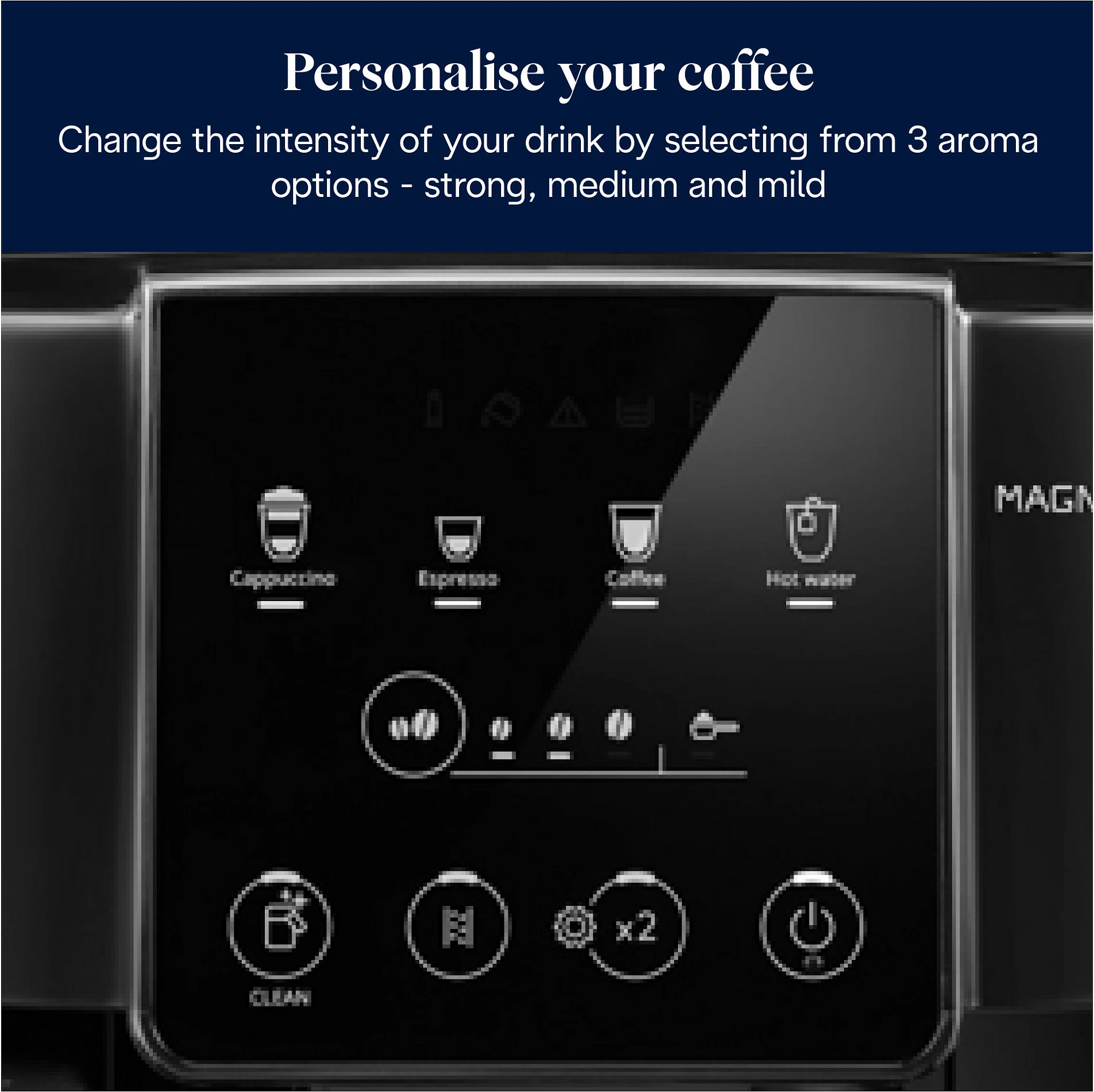 Aparat kafeje DeLonghi Magnifica, 1.8L, 250g, 1450W, e zezë