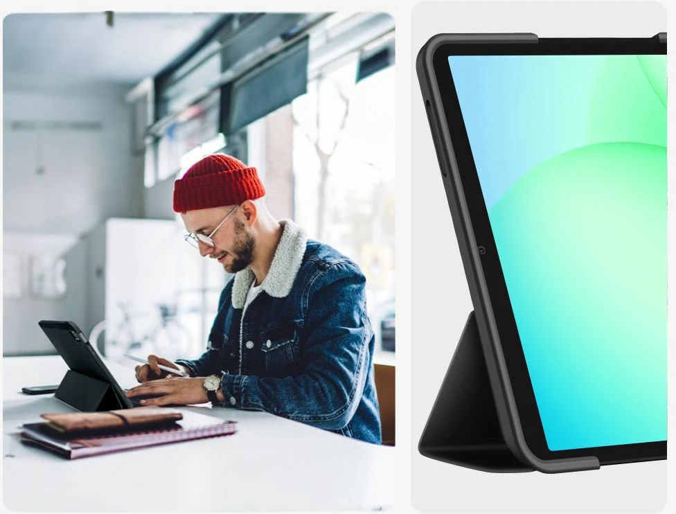 Mbështjellës Tech-Protect SmartCase për Samsung Galaxy Tab A9+ / A11+ Plus 11.0 (X210/X215/X216/X230/X235/X236), i zi, 1 copë