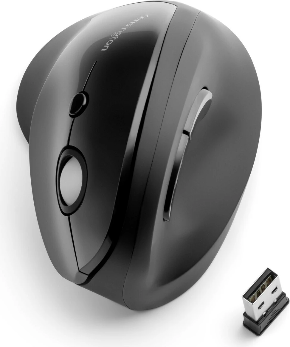 Maus Kensington Pro Fit Ergo Vertical Wireless, 1600 DPI, i zi