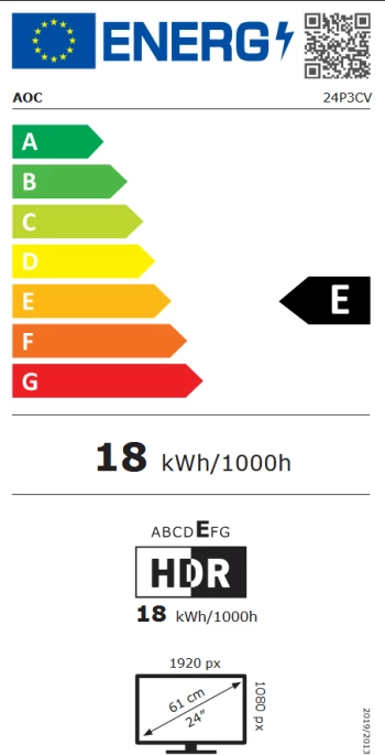 Monitor AOC 24P3CV 23.8\" IPS FHD 100Hz USB-C 65W, i zi