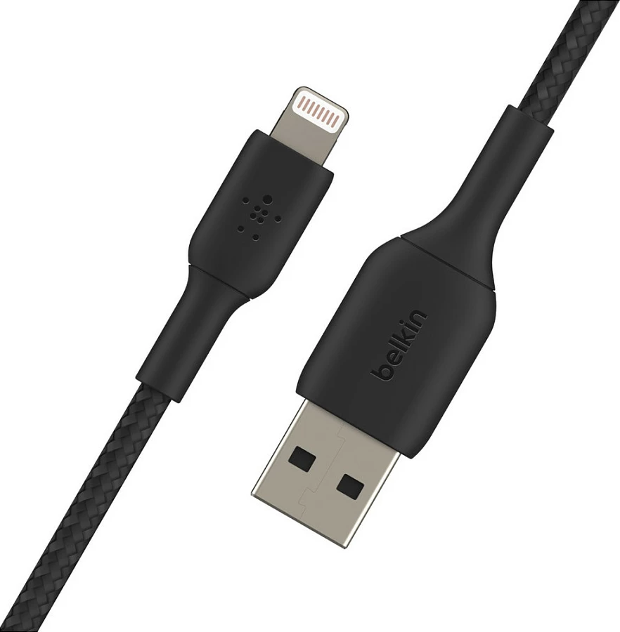 Kabllo Belkin CAA002BT0MBK, 0.15 m, Lightning, USB A, e zezë