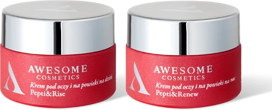 Set krem për sy dhe qepalla femra Awesome Cosmetics Pepti&Rise & Pepti&Renew 2x10ml
