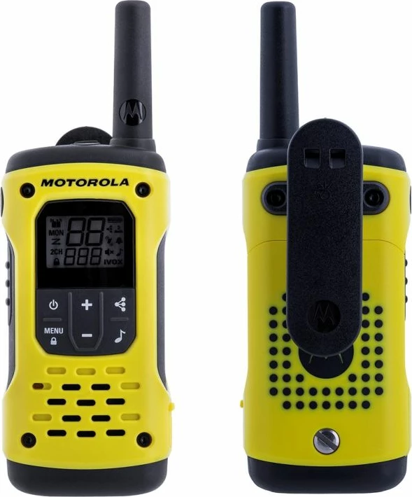 Radio multifunksionale Motorola t92 MOTO92H, e verdhë/zezë, set 2 copë