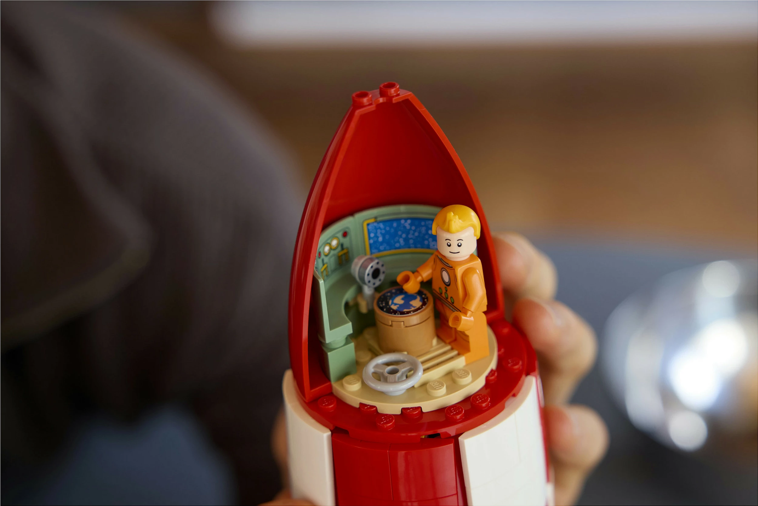 Set ndërtimi LEGO Ideas 21367 Tintin Moon Rocket, 1283 pjesë, 18+, multikolor