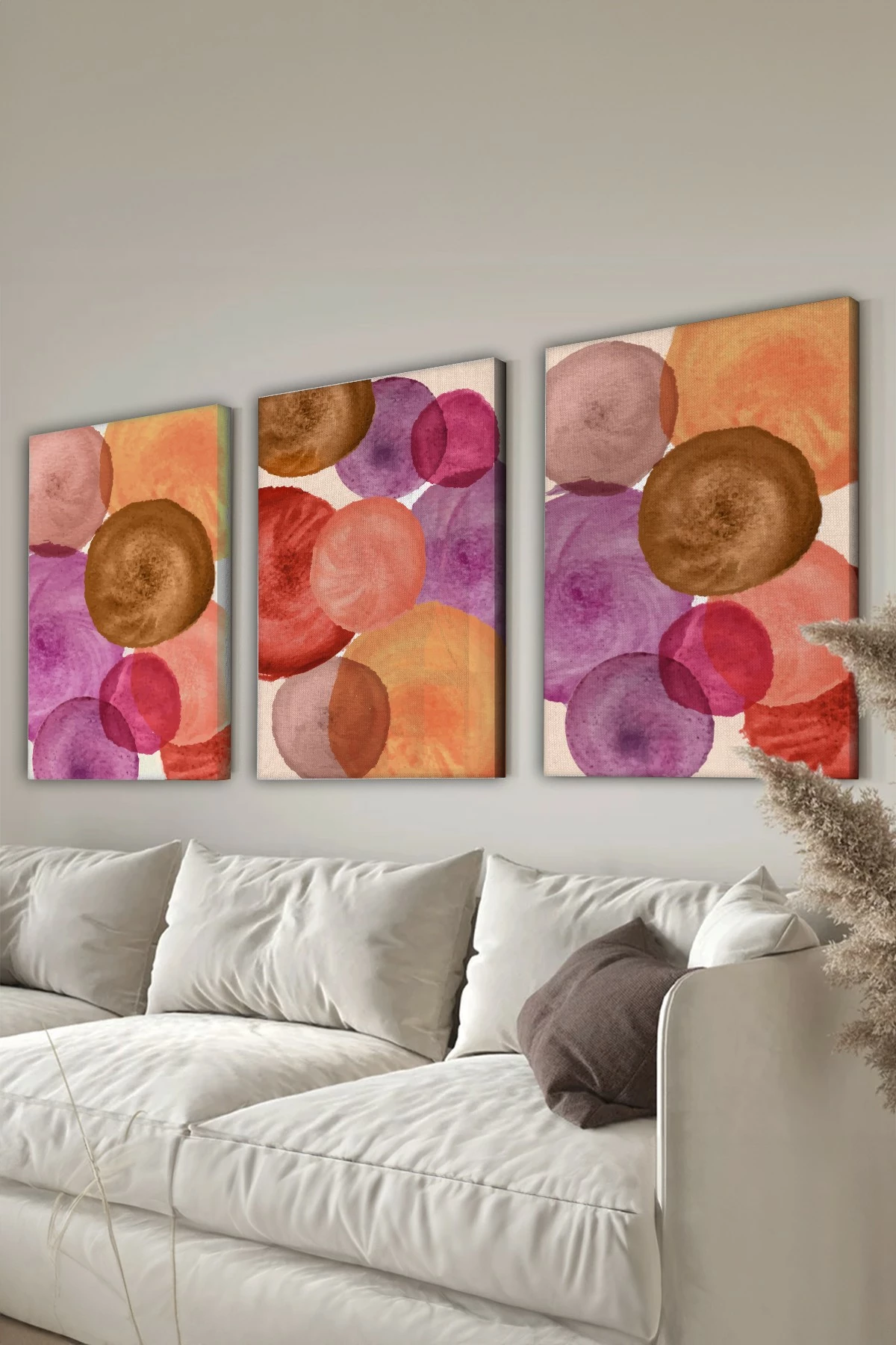 Pikturë dekorative në kanavacë (3 copë), Wallity, 3Cnvs2, 40x60cm