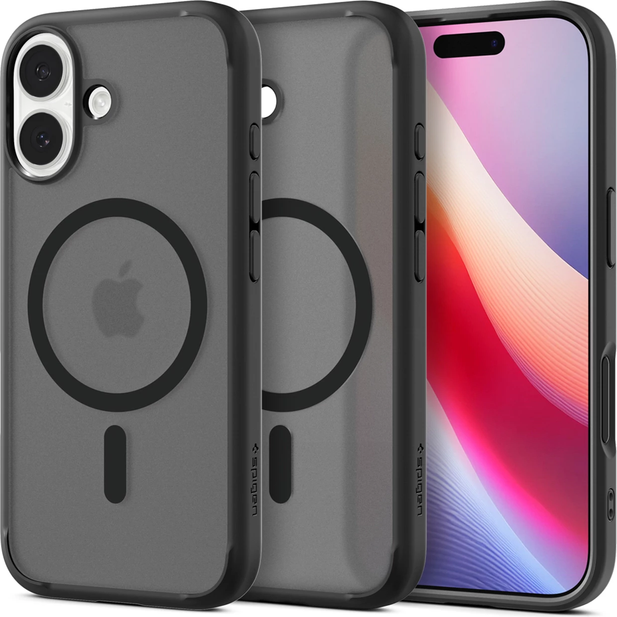 Mbështjellës Spigen Ultra Hybrid MagSafe për iPhone 17, i zi