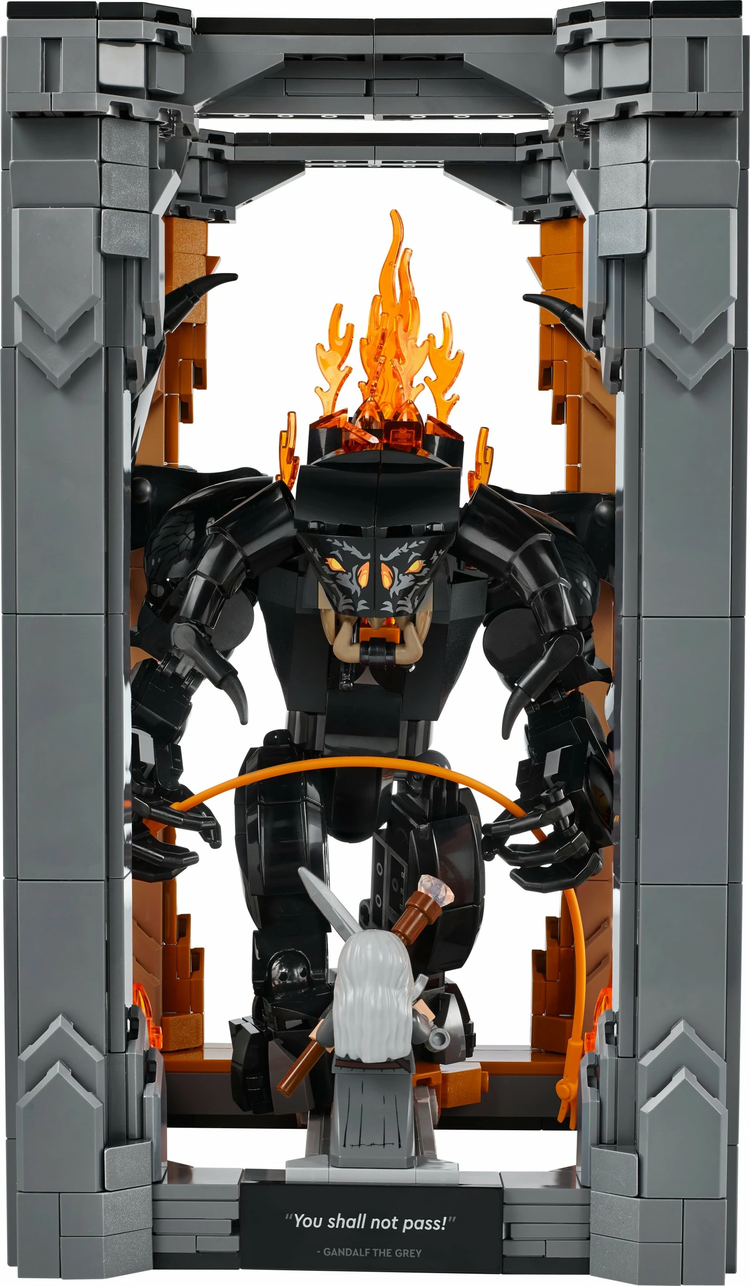 Set ndërtimi LEGO Icons 10367 Gandalf vs. Balrog, 1201 pjesë, multikolor