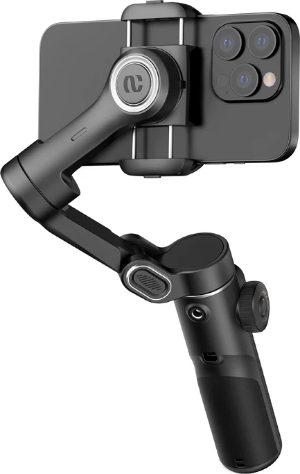 Gimbal për celular AOCHUAN Smart X2 Standard, stabilizim 3-aksësh, krah zgjatës 20 cm, set me tripod, i zi
