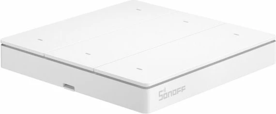 Switch muror smart SONOFF R5W (R5), Wi‑Fi, 6 butona, kontroll skenash, 90 m, i bardhë