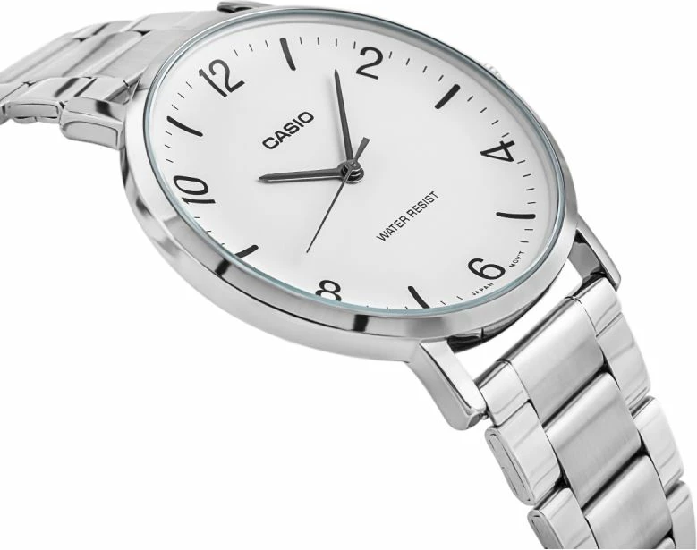 Orë dore për meshkuj CASIO, argjendtë