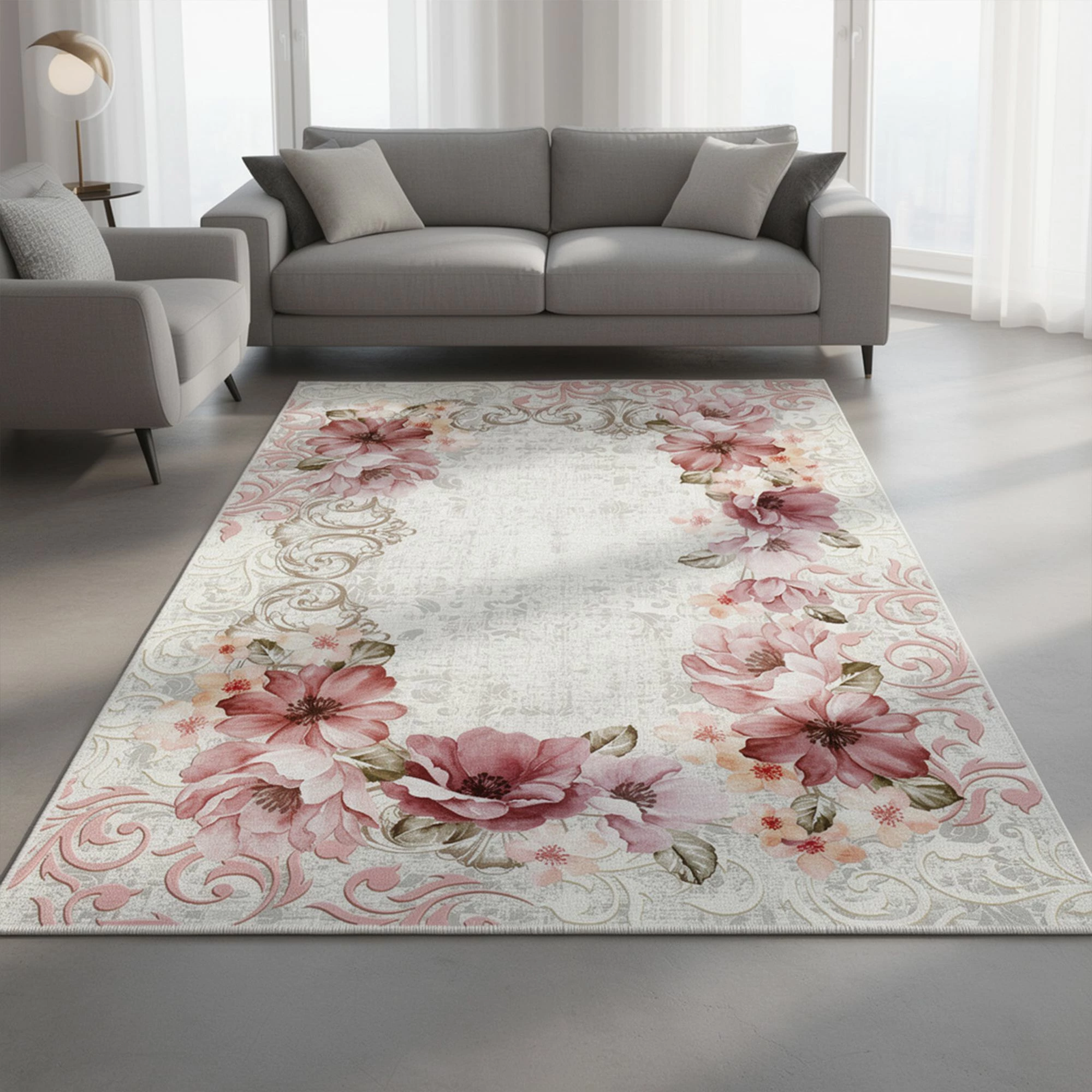 Qilim Velvet, shumëngjyrësh, 80x120cm, Conceptum Hypnose, Els1828