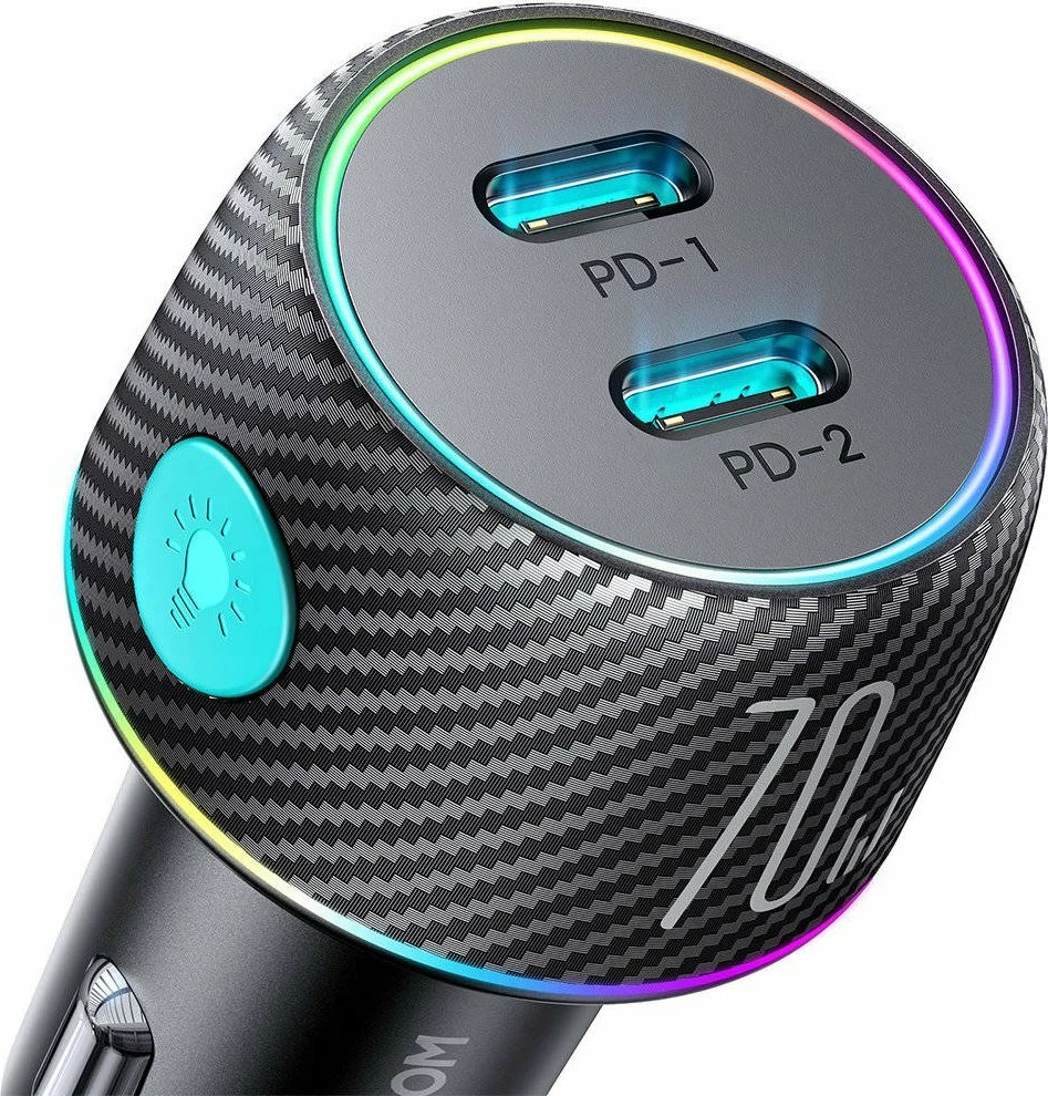 Karikues veture Joyroom JR-CCN02 70W 2x USB-C PD/QC, i zi (JYR745)