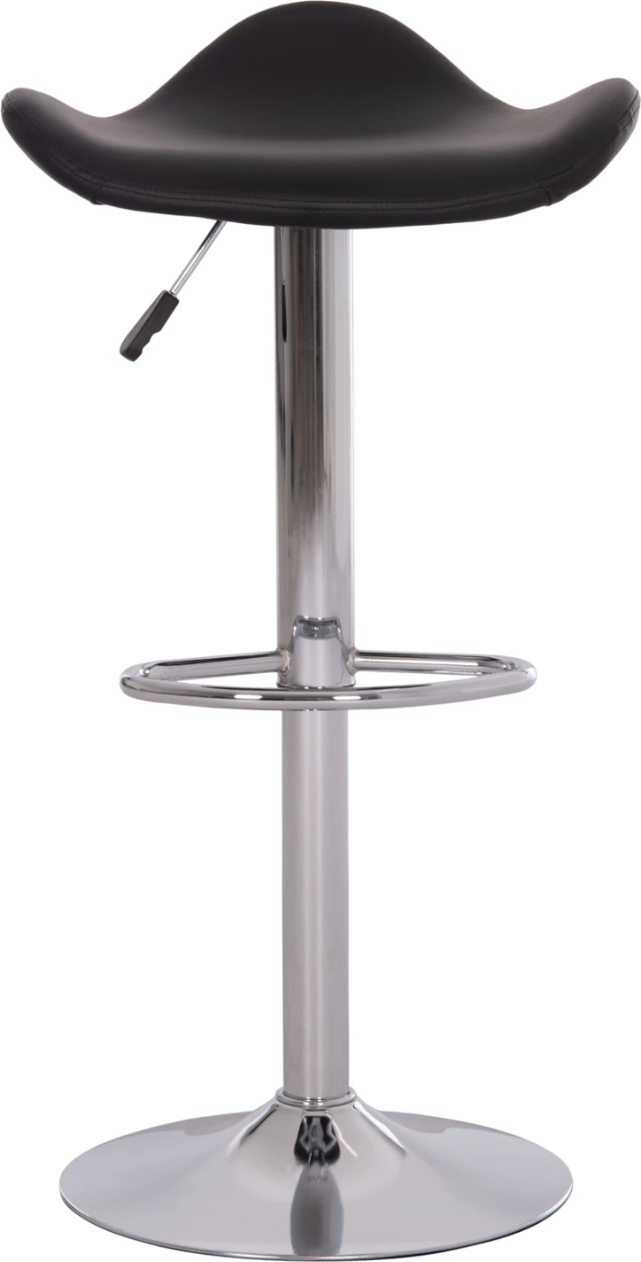 Karrige për bar rrotulluese GANNA FH201.21, lëkurë PU e zezë, me amortizator, set prej 2 copash, 44x42x87cm