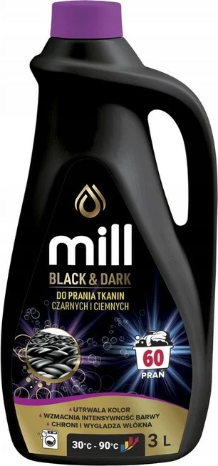 Xhel larës për rroba të zeza MADONIS MILL Black & Dark, 3L, 60 larje