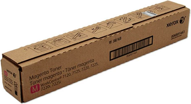 Toner Xerox 006R01463 për WorkCentre 7120/7125/7220/7225 rendiment 9,700–23,700 faqe magenta