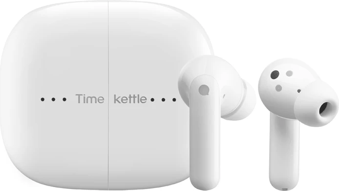 Kufje Timekettle M3 Offline, Bluetooth 5.2, ANC, përkthim offline, 43 gjuhë/96 aksente, IPX4, deri 25 orë, të bardha, set me kuti karikimi