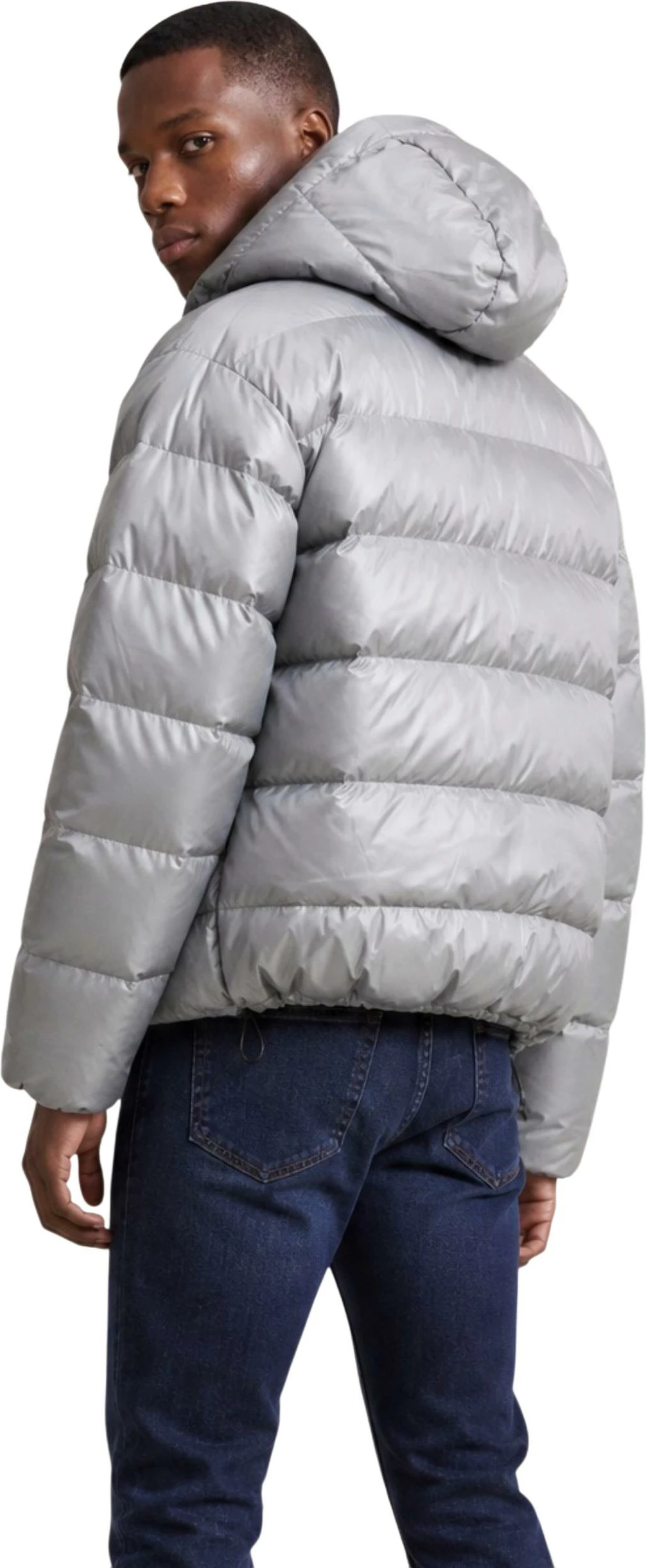 Jakne puffer për meshkuj New Balance MJ62G17OYST, gri [Madhësia: M]