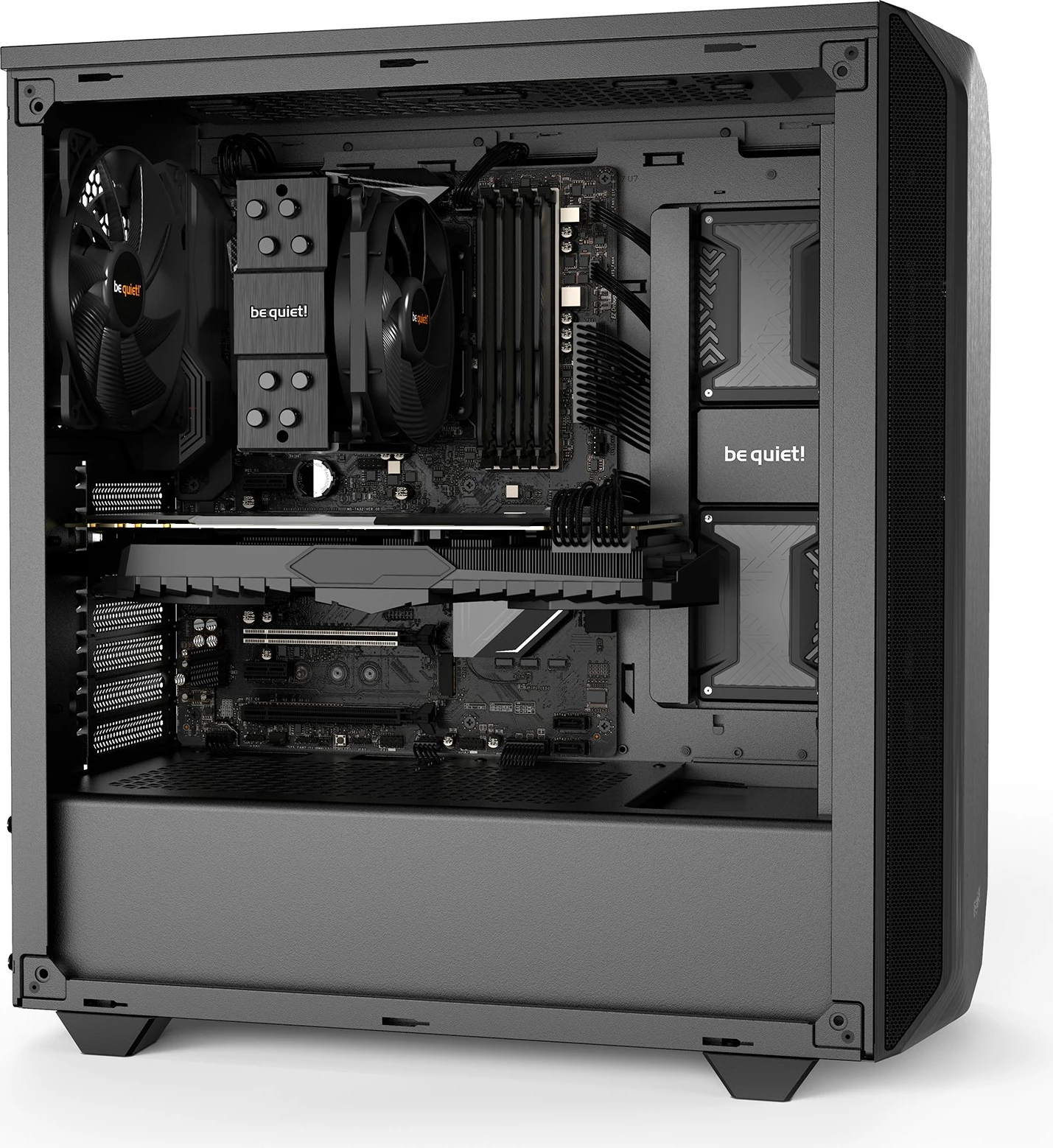 Kasë Be Quiet! Pure Base 500 Black, Midi Tower, PC, ATX, Mini-ATX, Mini-ITX, e zezë