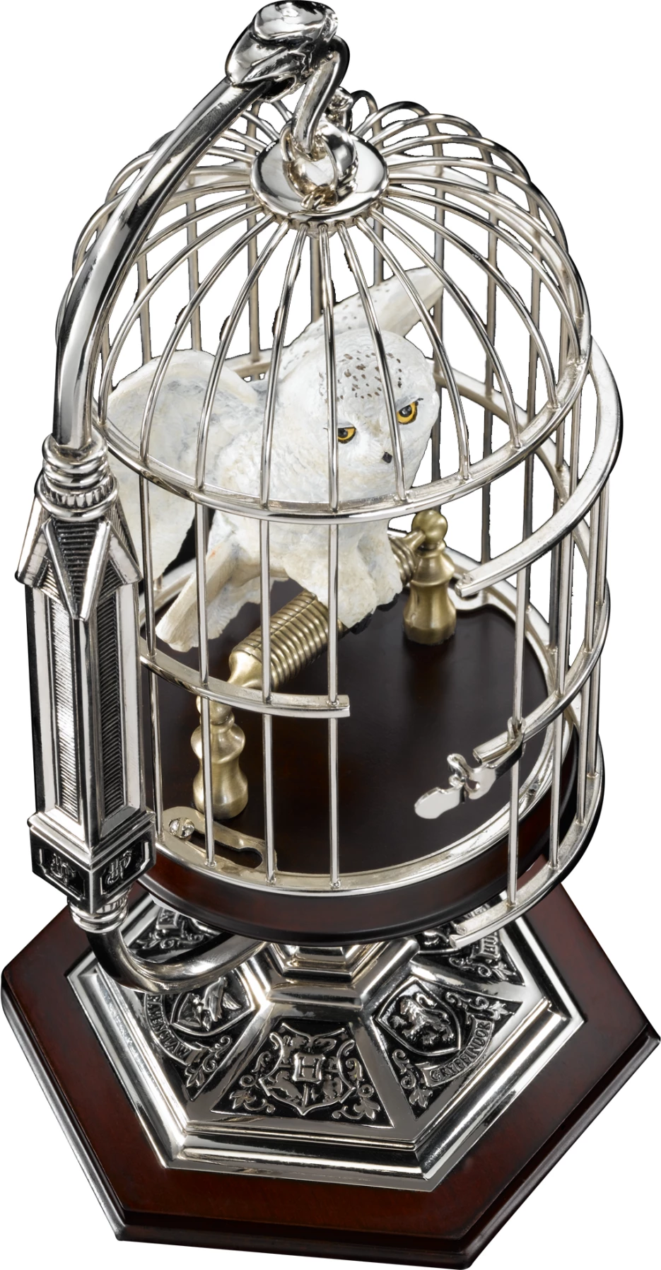 Figurinë koleksionuese Noble Collection Harry Potter Hedwig in Cage 25 cm
