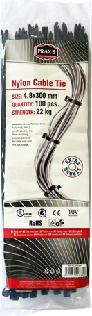 Lidhëse Plastike 4.8x300 36 948300 100/set