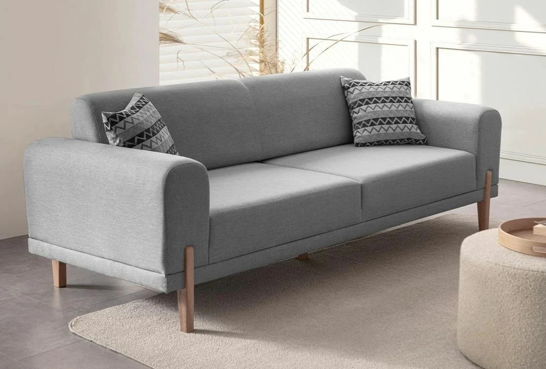 Divan-krevat treshe, ngjyrë gri, Atelier del Sofa