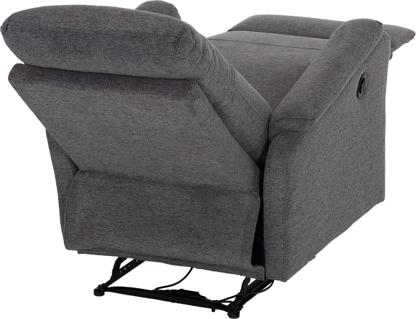 Fotel relaksues me recliner elektrik, stof gri, SYNTHIA FH3309.03, 75x86x100cm