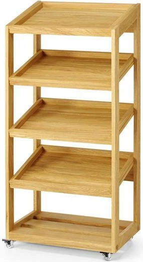 Stendë bufeti Fine Dine Madeira 4-rafte 574x400x1197 mm dru lisi kafe/natyrale