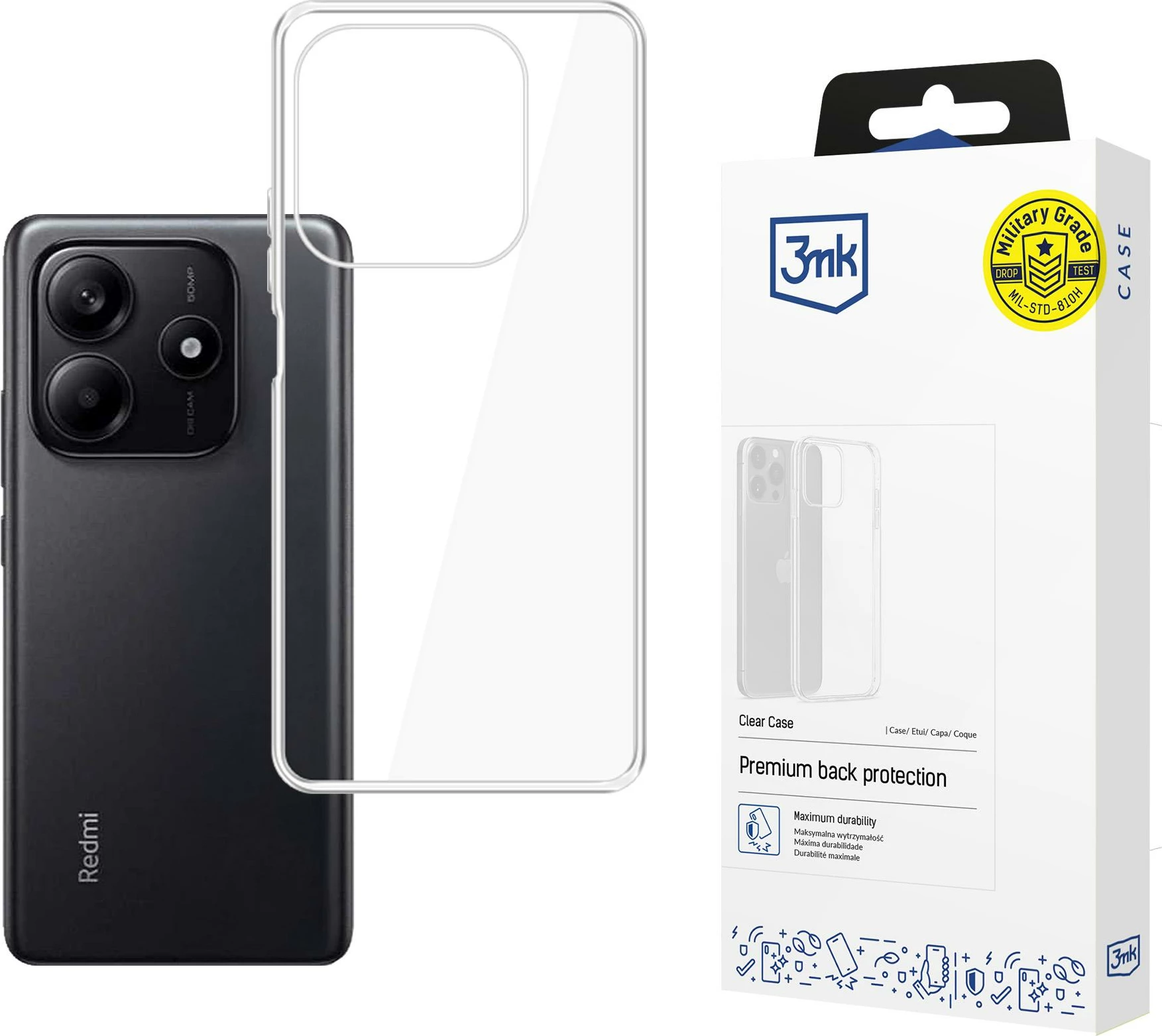 Mbështjellës 3mk Protection për Xiaomi Redmi Note 14 5G, transparent