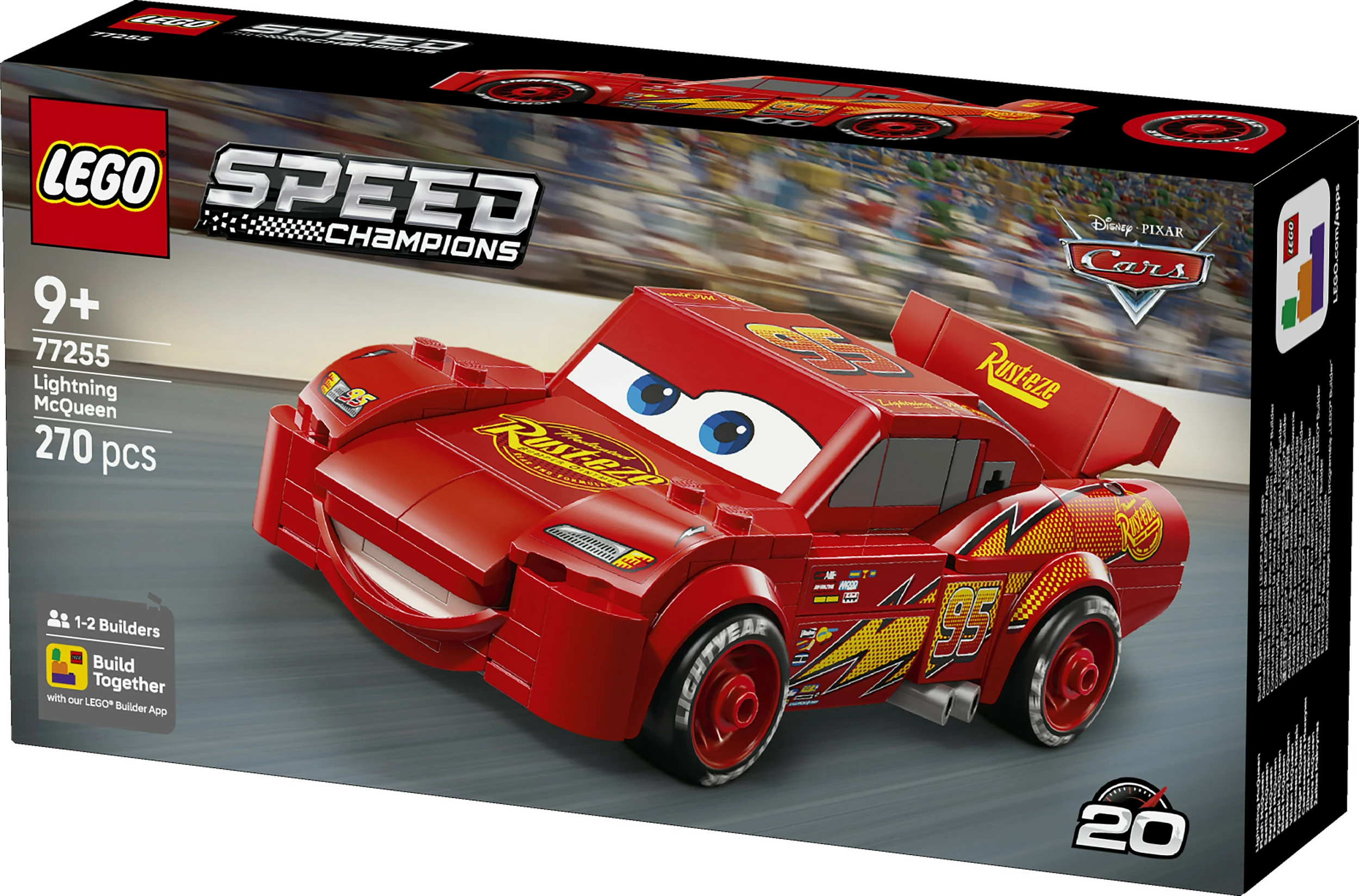 Set ndërtimi LEGO Speed Champions Lightning McQueen 77255, 270 copë, 9+ vjeç, shumëngjyrësh