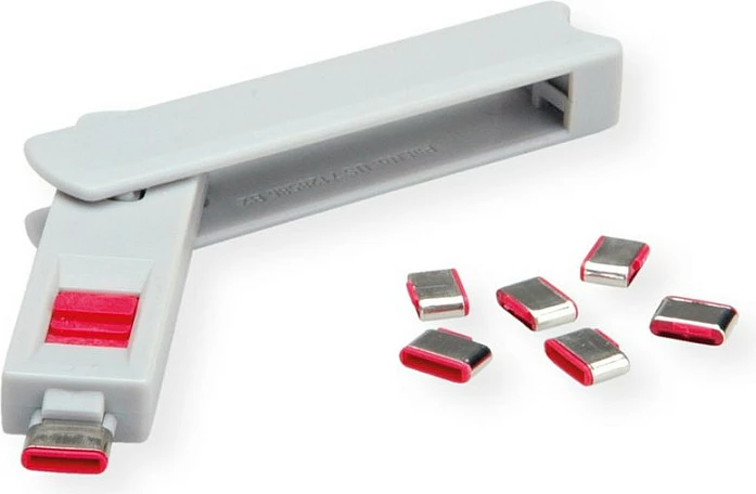 Çelës bllokues porte USB-C ROLINE 11.02.8333, 10 copë, gri