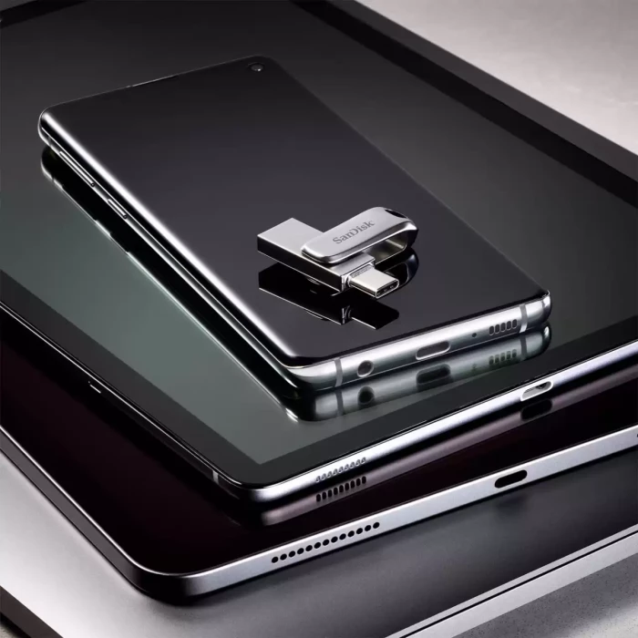 memorje USB SanDisk Ultra Dual Drive Luxe SDDDC4-032G-G46 32GB USB-C/USB-A USB 3.2 Gen 1, argjend