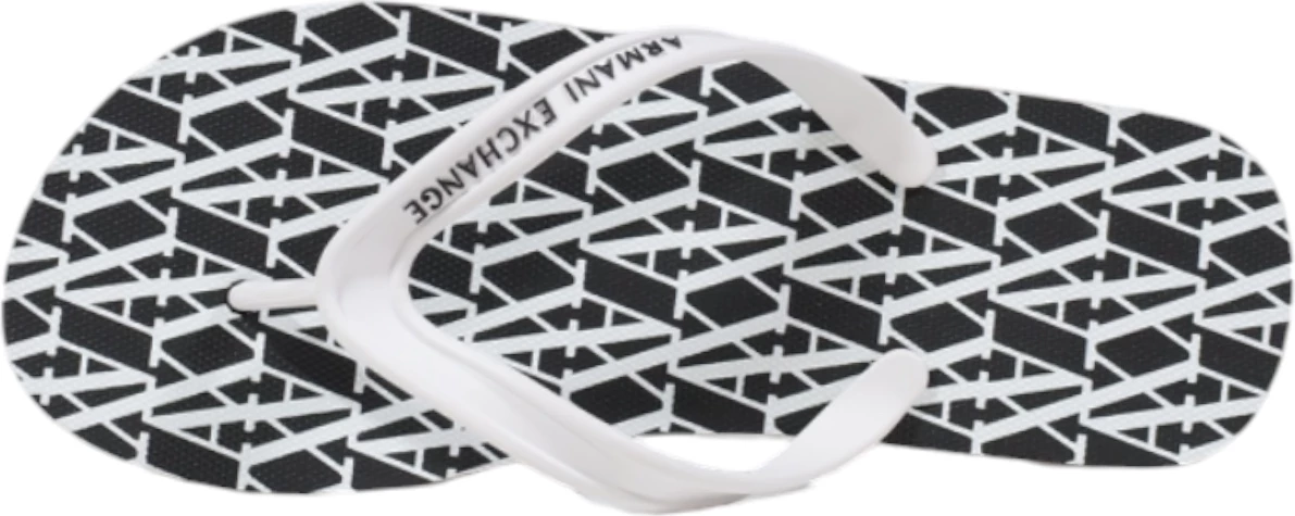 Papuqe për femra Armani Exchange FLIP FLOP XDQ010 XV700, të zeza e të bardha [Madhësia: 39]