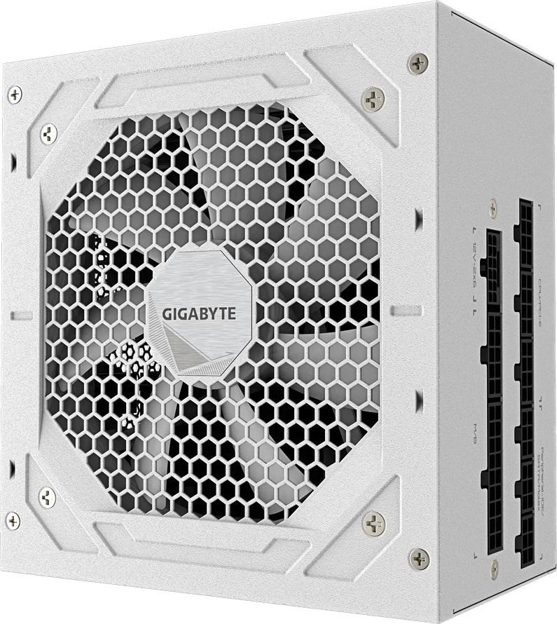 Furnizues energjie (PSU) GIGABYTE UD1000GM PG5 V2 ICE 1000W 80 Plus Gold ATX 3.1 fully modular, bardhë