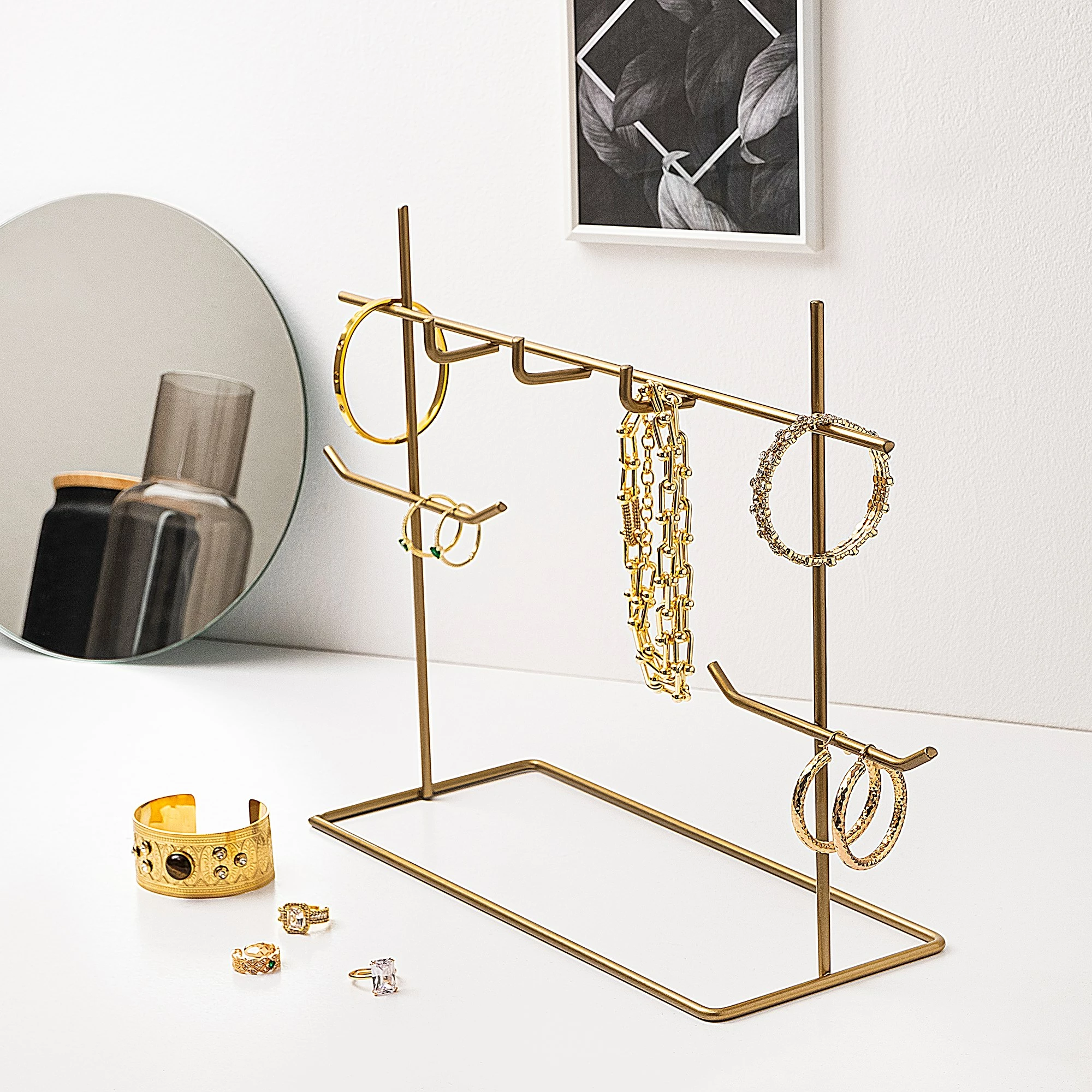 Organizues stoli për bizhuteri, ngjyrë ari, Aberto Design, TK-007