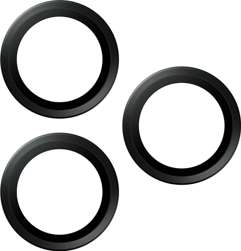 Mbështjellës kamerë PanzerGlass Hoops Ceramic II për iPhone 16 Pro/16 Pro Max/17 Pro/17 Pro Max, e zezë