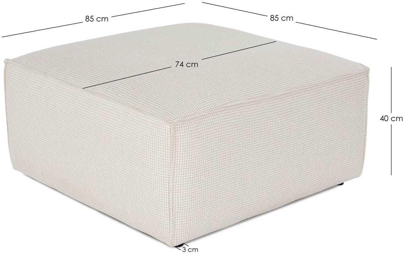 Puf Lora, ngjyrë e bardhë, Atelier del Sofa