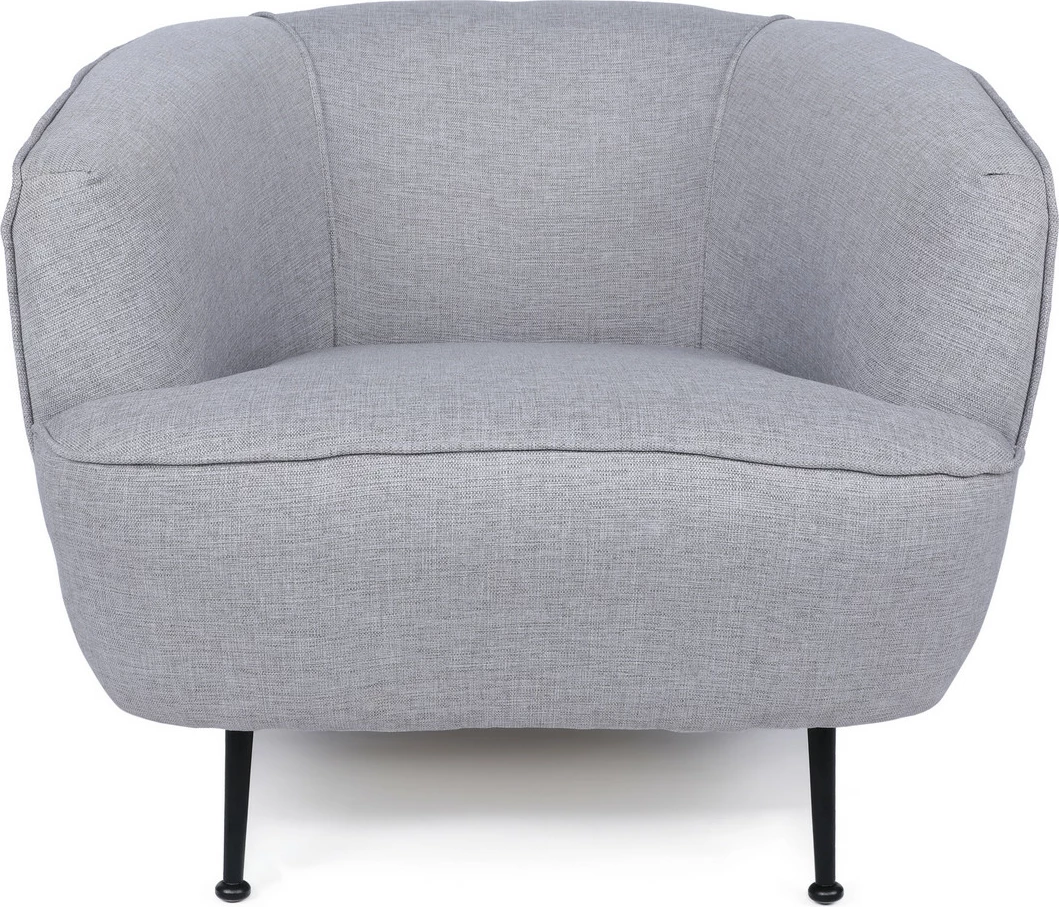 Karrige Wing Atelier del Sofa, Piccoli (Bony), lino, ngjyrë gri e çelët