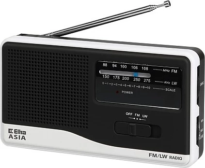 Radio portative Eltra ASIA 810, Mono, FM/AM, Bardhë e zezë