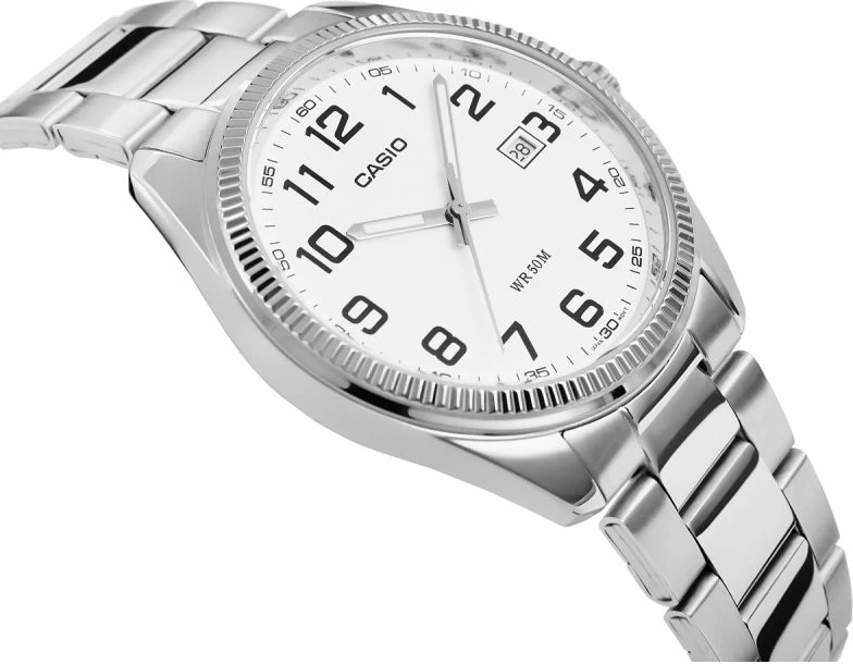 Orë dore për meshkuj Casio, argjend