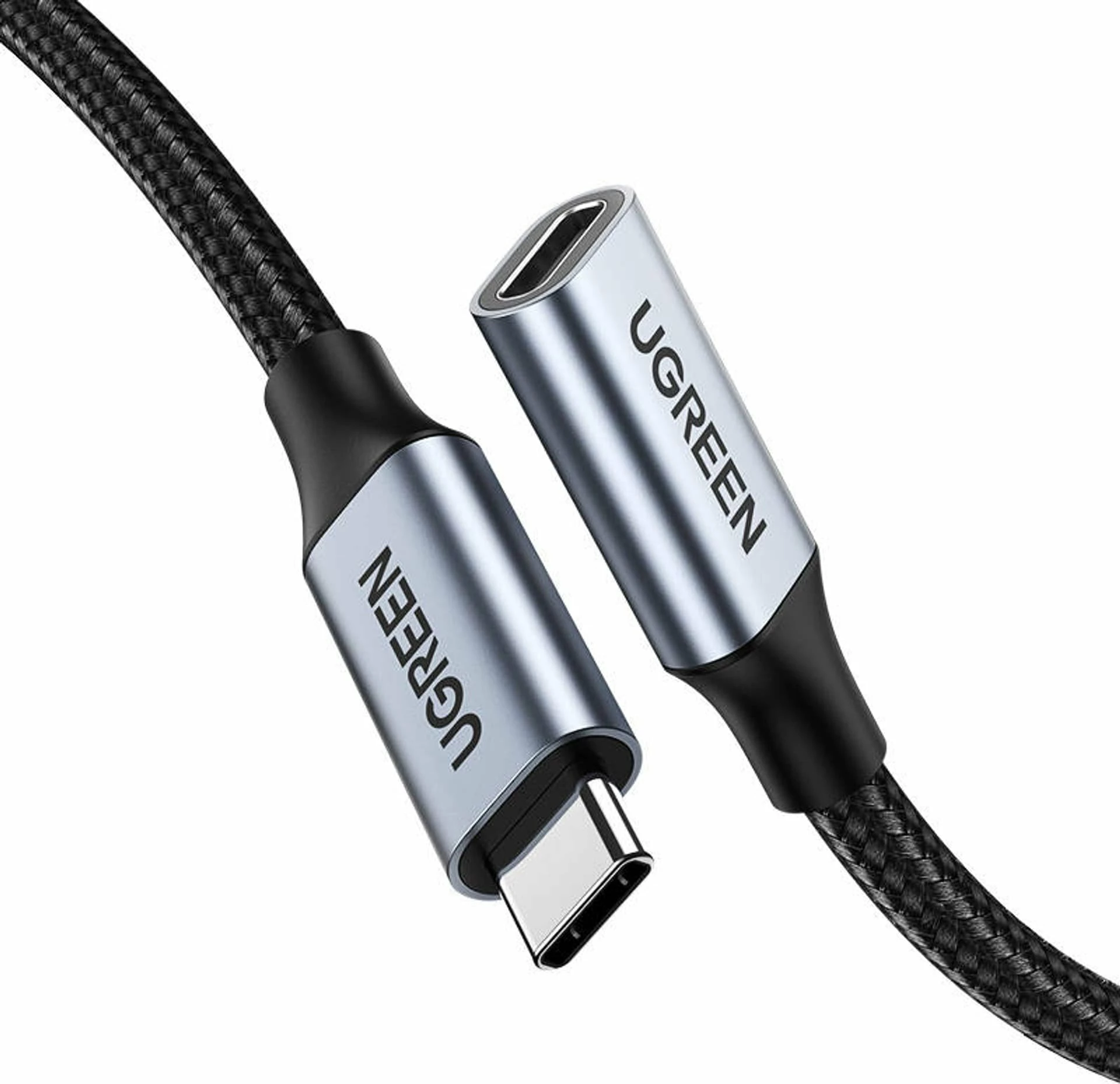 Kabllo zgjatues USB-C në USB-C Ugreen 80810B, 0.5 m, Thunderbolt 3, 10 Gbps, 100 W PD, zi