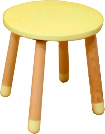 Stool për fëmijë Skye Decor, ngjyrë e verdhë