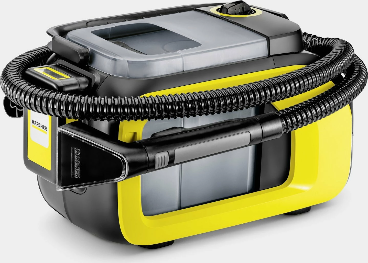 Pastrues tapicerie me spërkatje Karcher SE 3-18 Compact 1.081-500.0, 18 V (pa bateri), 1.7 L, i verdhë