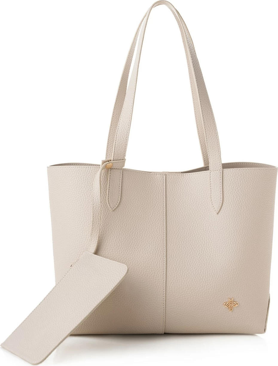 Tote bag Lucky Bees, krem, 1294