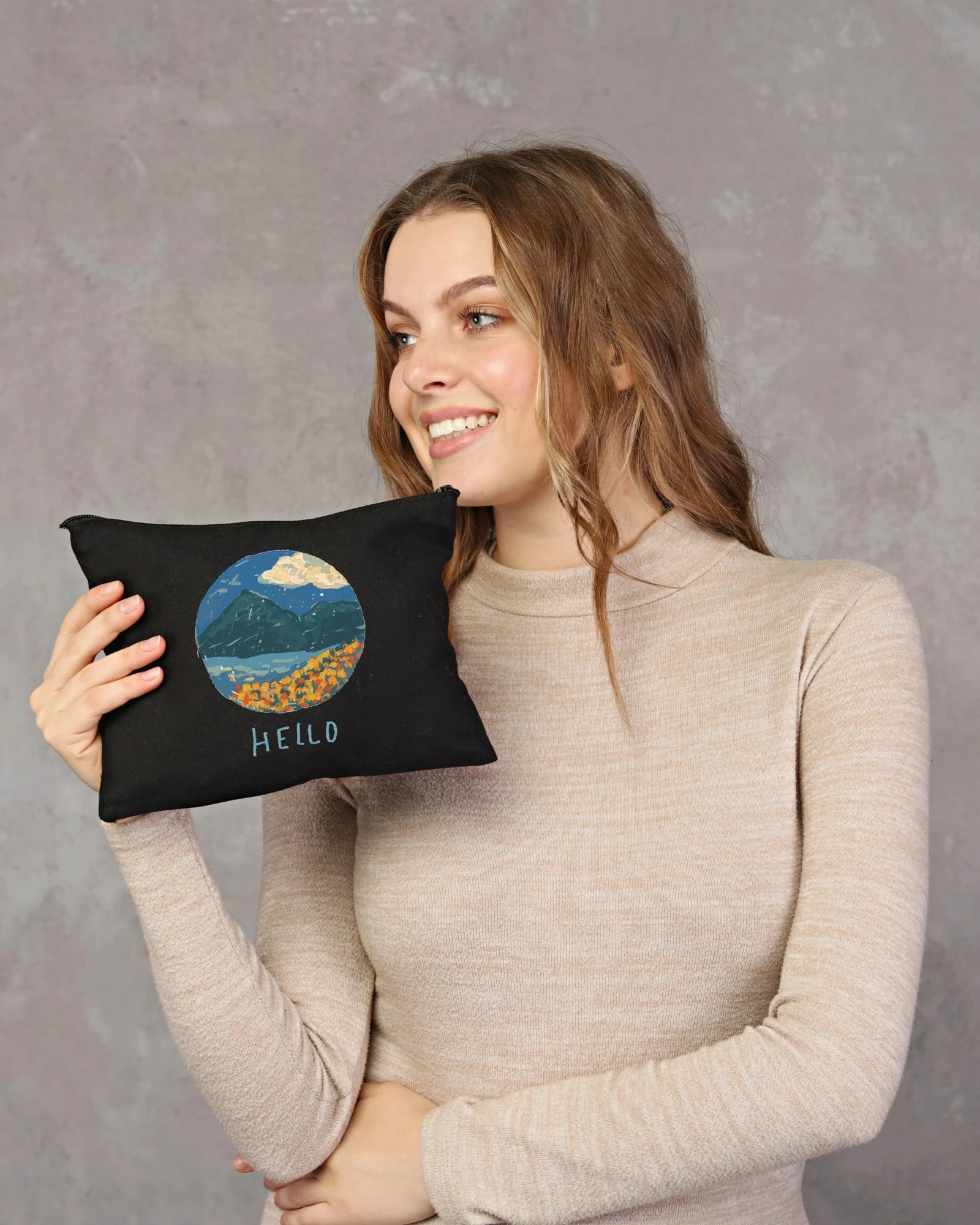 Çantë për make-up Zoozie Bags, e zezë, 25x18cm