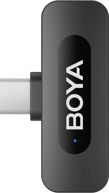 Mikrofon pa tela BOYA BY-V10 V2.0 2.4GHz USB-C, set me transmetues dhe marrës, i zi