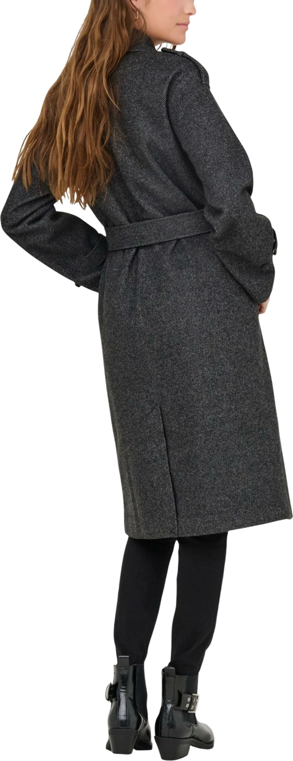 Pallto trench për femra Only ONLASTA 15363034, gri e errët [Madhësia: XL]