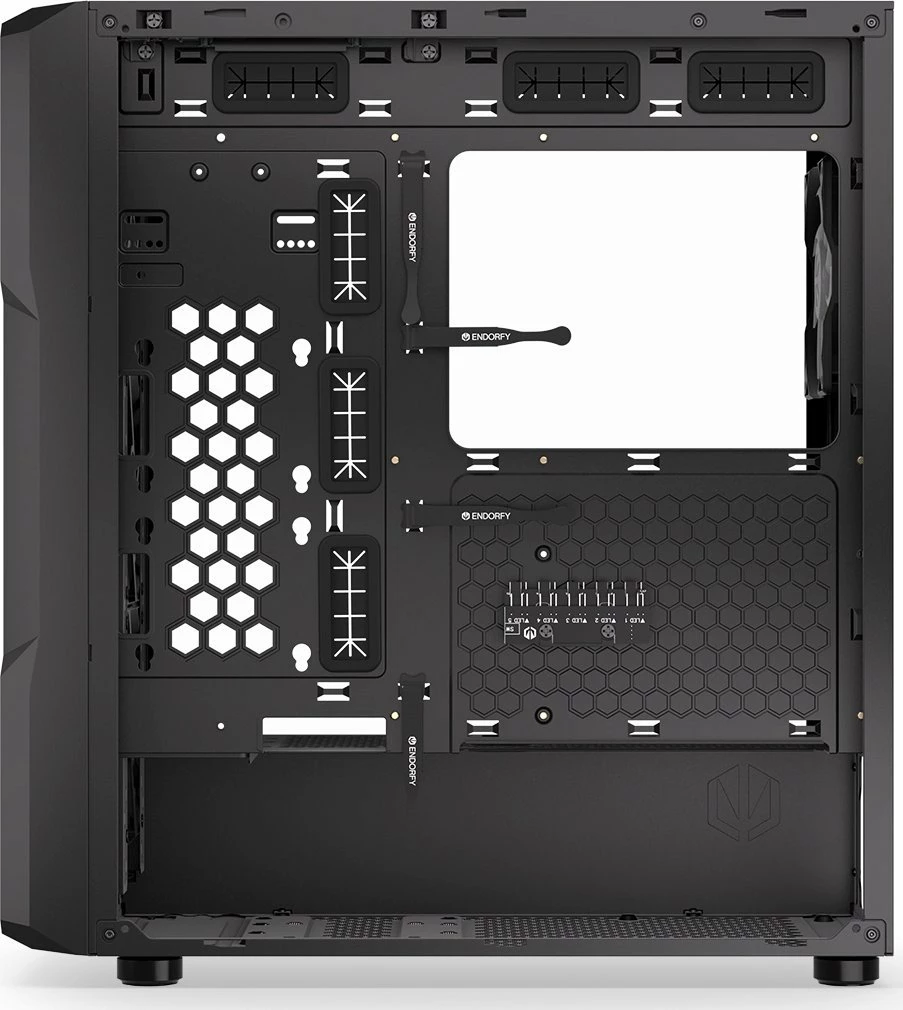 Kasë Endorfy Regnum 400 ARGB (EY2A009) Midi Tower ATX, panel xhami i temperuar, 4x 120mm PWM ARGB fan, e zezë