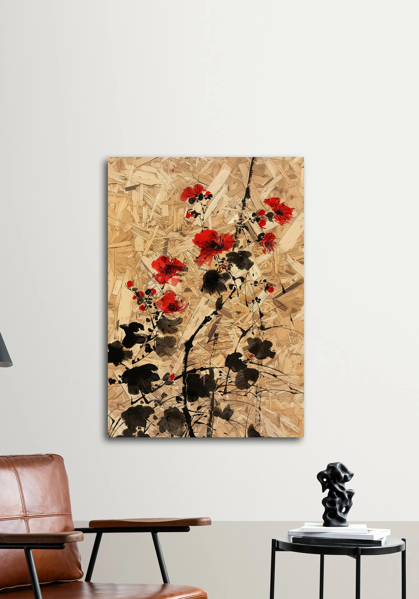Pikturë dekorative me kornizë MDF, Wallity, Huhu318, 50x70cm