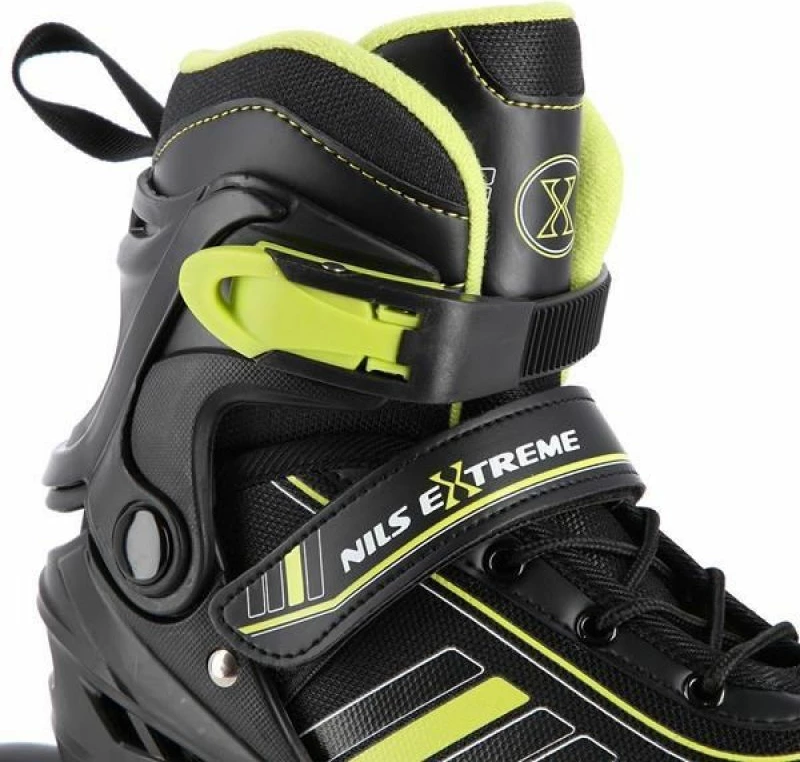 Rollera 2-n-1 Nils Extreme NH18191, të zeza-limon, M (34-38)