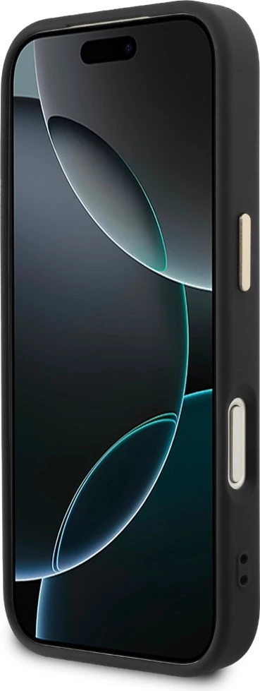 Mbështjellës Guess Perforated 4G MagSafe për iPhone 17 Pro Max, i zi
